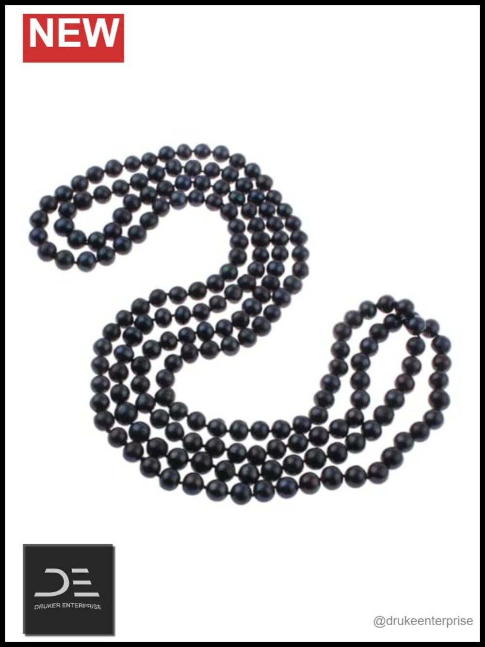 Real Natural Cultured Freshwater Pearl Necklace 8-9mm Baroque 64" Long Strand